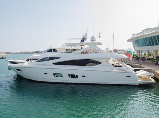 BOAT DETAILS Type of Boat: Fly Bridge Boat Builder: Sunseeker Model: 88 Year: 2011 Hull Material: GRP Length Overall: 26.88 Meters Beam: 6.