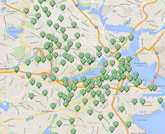 Limited Service Area o Hubway: 50% of Boston stations through December; 100% year round in Cambridge (36