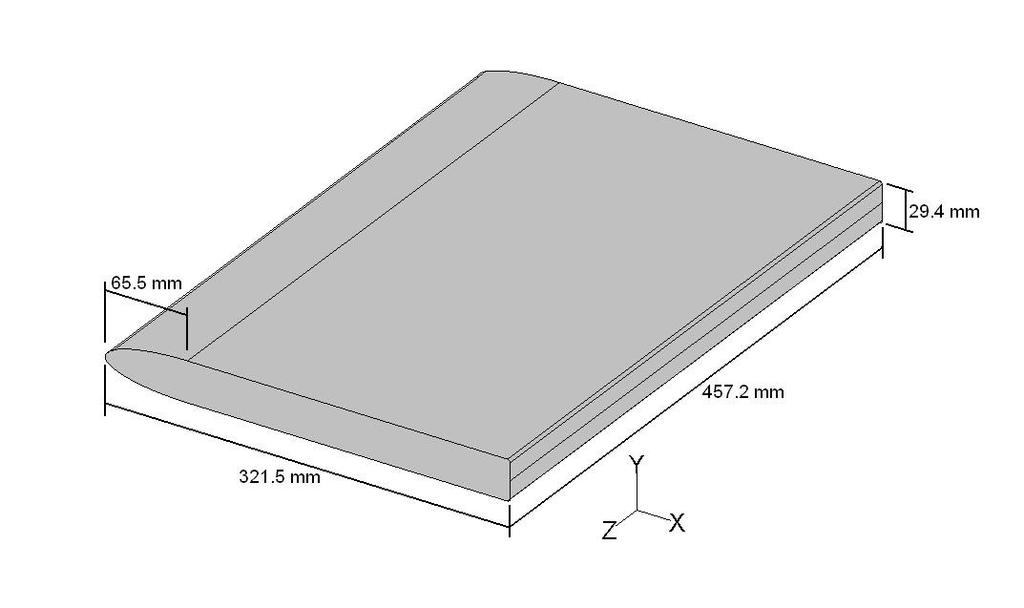 the elliptical section, and a total thickness of 29.4mm.