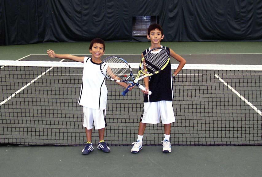 by Eli Gieryna Tyler and Evan Acosta were initially skeptical of QuickStart Tennis.