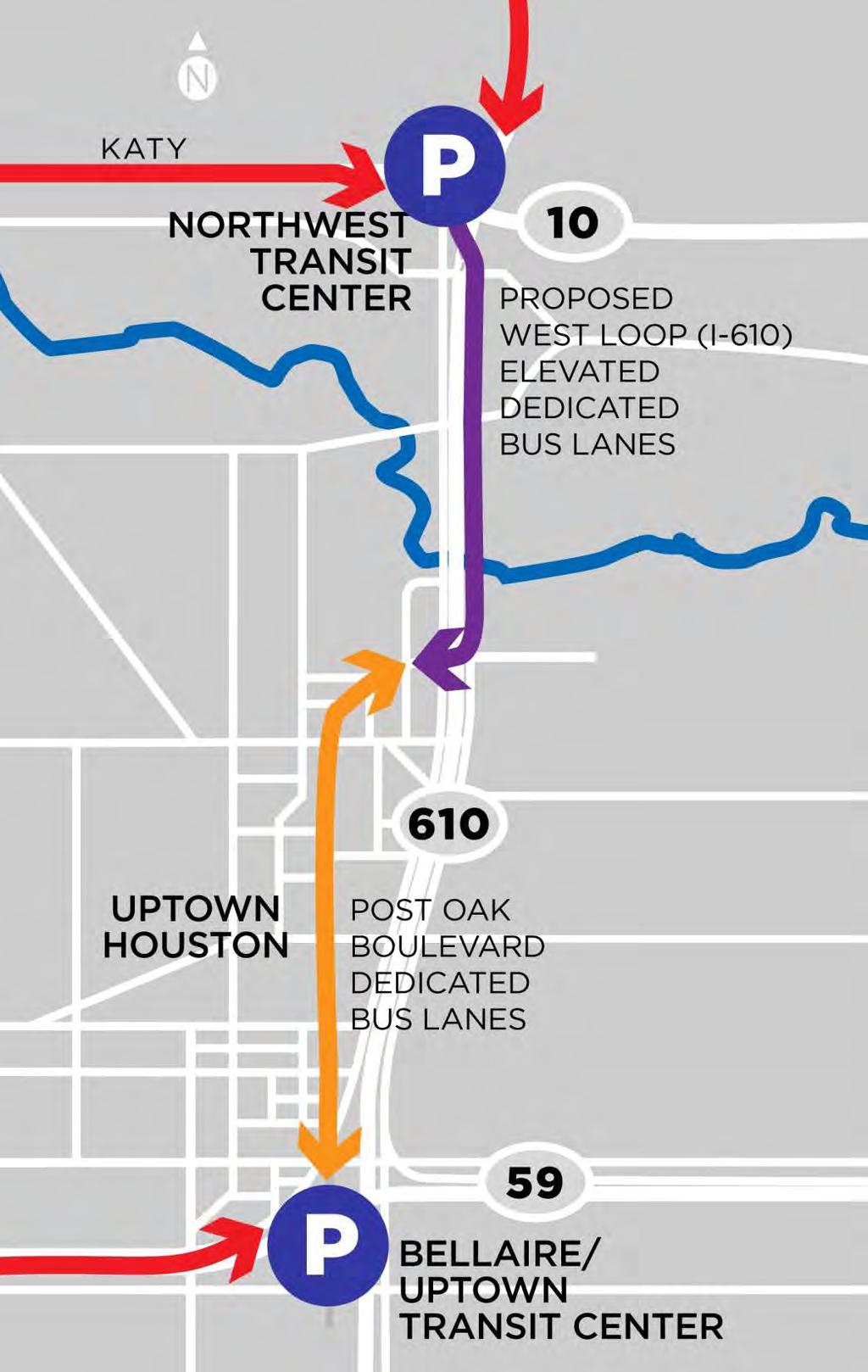 Uptown Transit Connector West Loop HOV / Northwest Transit