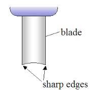 The Blades Speed skating blades are quite different than those used for hockey and figure skating. Not only are they longer, they are also flat ground (see illustration).