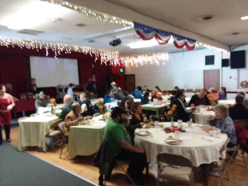 a huge success. Our volunteers served over 150 dinners.