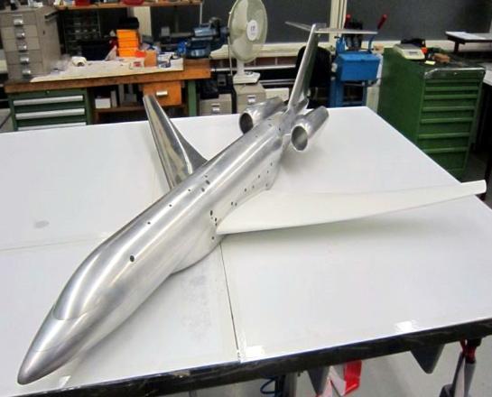 STUDY OF MODEL DEFORMATION AND STING INTERFERENCE TO THE AERODYNAMIC The wind tunnel model was fabricated by the National Aerospace Centre of the