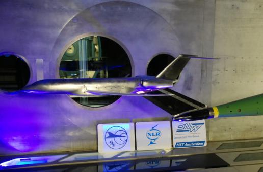 The wind tunnel test was accomplished in the German-Dutch Wind-tunnel DNW-HST [8], including measurements of the forces, moments, pressure