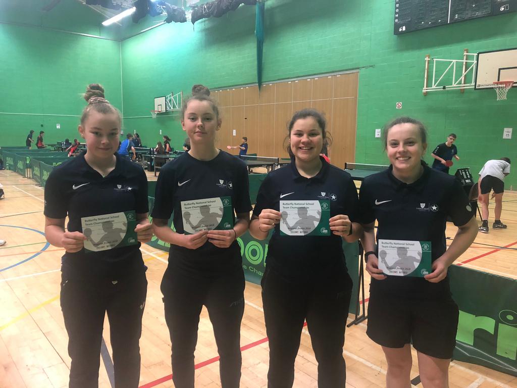 MARCH 2019 ISSUE 03 CRA SPORT TABLE TENNIS PERFORMANCE CENTRE Dylan Selected for Team GB National School Finals Charles Read Academy's U16 Girls Table Tennis team kept their defence of the National