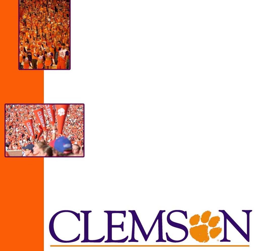 ATTENDANCE (2006) 4,742 TOTAL CLEMSON FANS GREENVILLE /SPARTANBURG DMA* 502,305 ONE OUT OF EVERY THREE ADULTS IS A CLEMSON FAN IPTAY MEMBERS IN UPSTATE OF SC 11,713 (59%) LIVING ALUMNI BY METRO:
