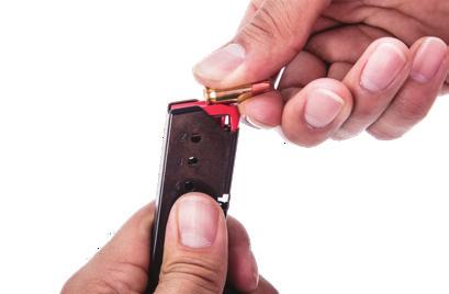 If the magazine is not correctly inserted into the pistol, it can be dropped when you intend to shoot. 5 5.