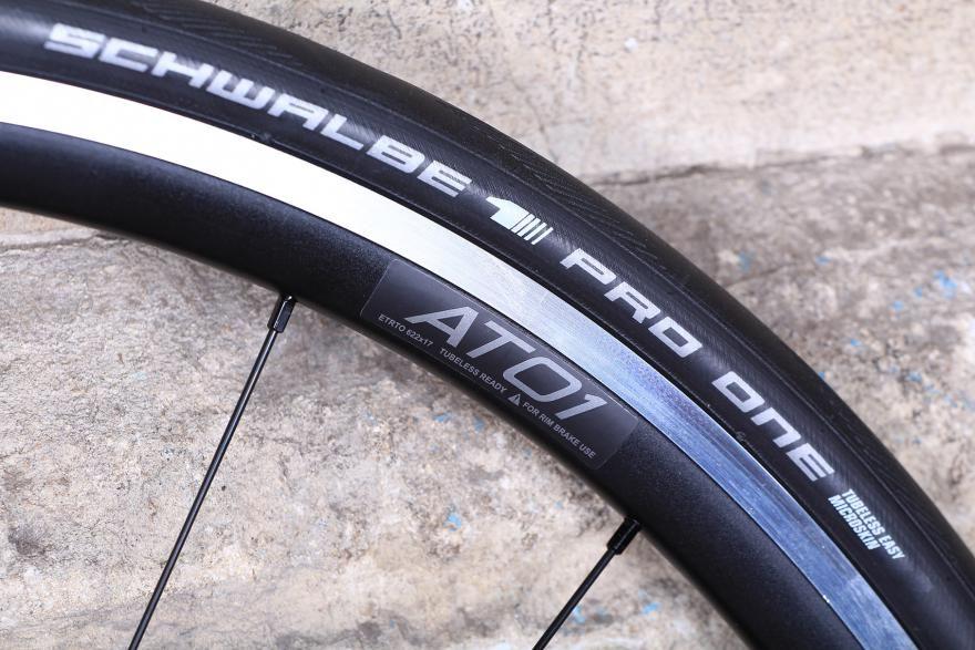 Prime Road Race alloy wheelset - rim detail.jpg Prime's R020 hubs are forged and CNC-machined 7075 alloy, very low profile in the case of the front one.