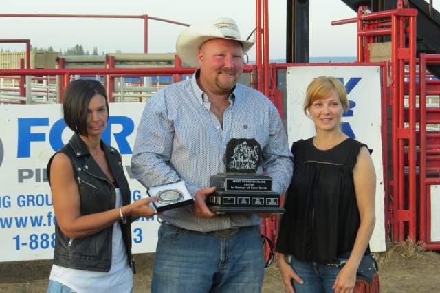 $10,000 bonus cheque in Dawson Creek. It was the second successful defence of a title for Luke Tournier this year; he repeated as champion of the Bonnyville meet as well.