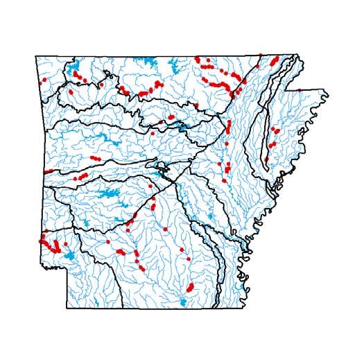 Valley Ouachita Mountains South Central Plains Mississippi Alluvial Plain Mississippi Valley Loess Plains Substrate gravel/sand Description Shell moderately thick, round, and