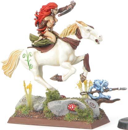 I think they are that cool! Glade Riders I modeled the six Glade Riders in much the same way as I created the Noble on Great Eagle.