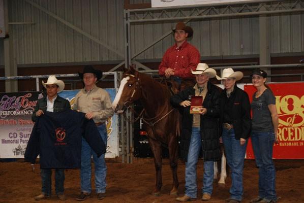 Bland and Savannahboonsmal finished the Derby with a 427, winning $1,145, a Gist Silversmiths buckle, and a monogrammed jacket sponsored by the Circle Y Ranch.