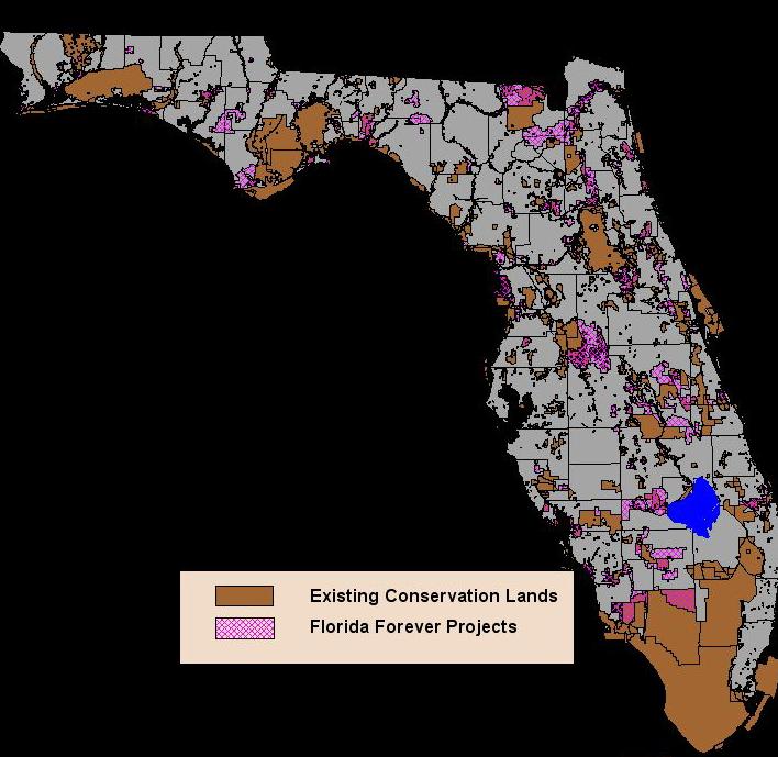 Florida Forever program spends $300 million per year to buy lands for conservation Since 2001, Florida Forever has