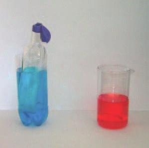 Show the class that the bottle is completely empty and stretch a balloon over the neck of the bottle so that it hangs limp (ie there should be no pressure in the balloon) 3.