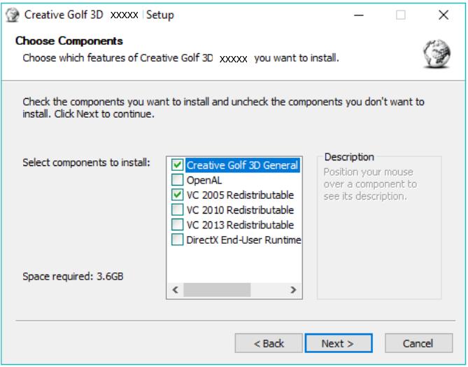 Setup checks your computer and recommends installation of needed software