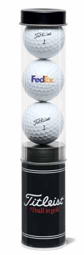 Titleist braded ti base showcases your logo ad comes with five Titleist tees.