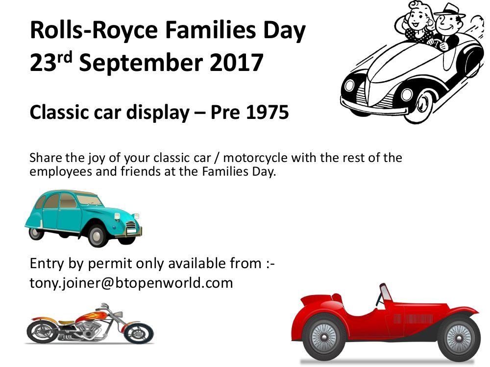 Following the ACE Tour which was supported by Rolls-Royce we have been invited to arrange a