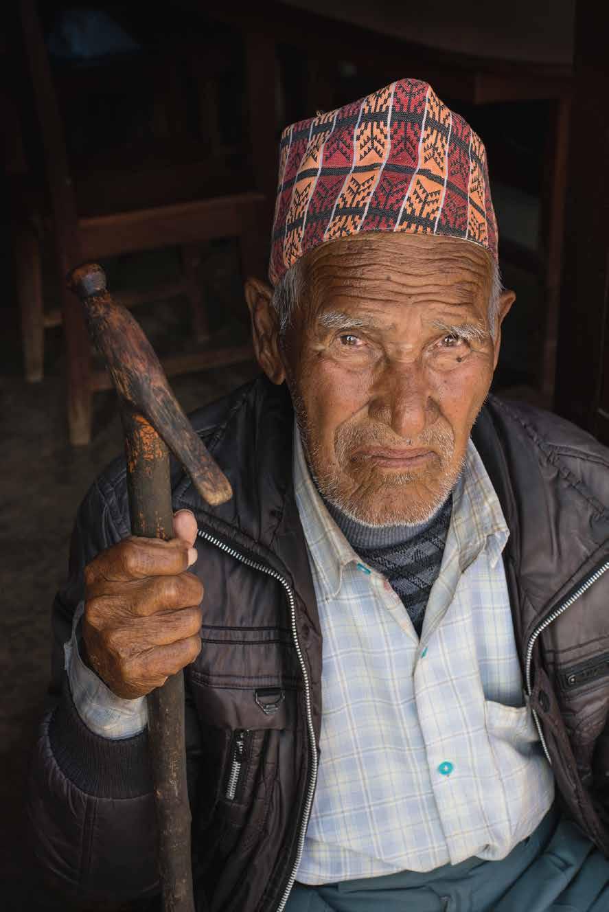 Lal Bahadur Chhetri from Bandipur is a 92-year-old