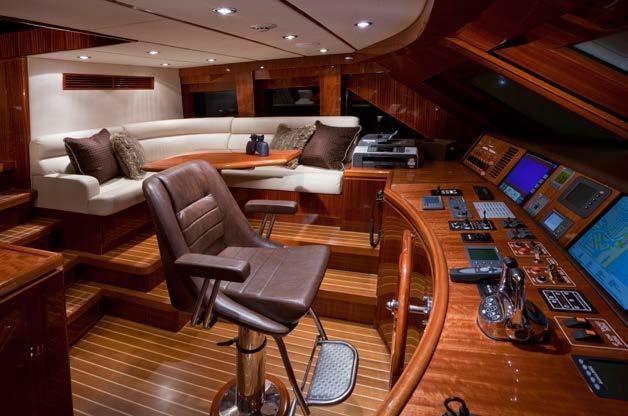 This four or five stateroom yacht is totally custom-built, so whether you like high-gloss cherry woodwork highlighted