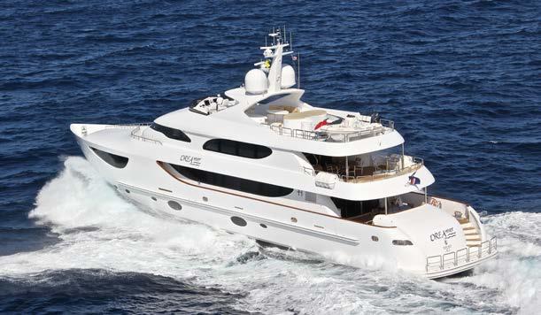 SPECIFICATIONS: HARGRAVE 125-136 TRI-DECK Length overall: 38.10m (125 ) 41.50m (136 ) Beam: 7.62m (25 ) 8.