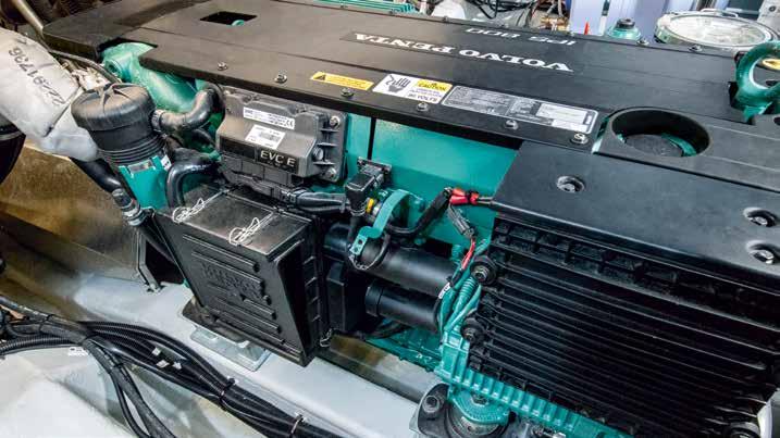 powered by two Volvo Penta IPS800 engines the