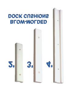 NEW OPTIONS FOR BLOW MOLDED DOCK CUSHIONS Ace Dock Accessories is proud to offer NEW SIZES of Blow-Molded Dock Cushions with a variety of NEW MOUNTING BACK OPTIONS that provide excellent protection