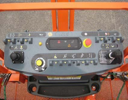 The only area in which personnel and goods shall be carried. This is where the main controls (pictured) are usually located. Platform Controls.