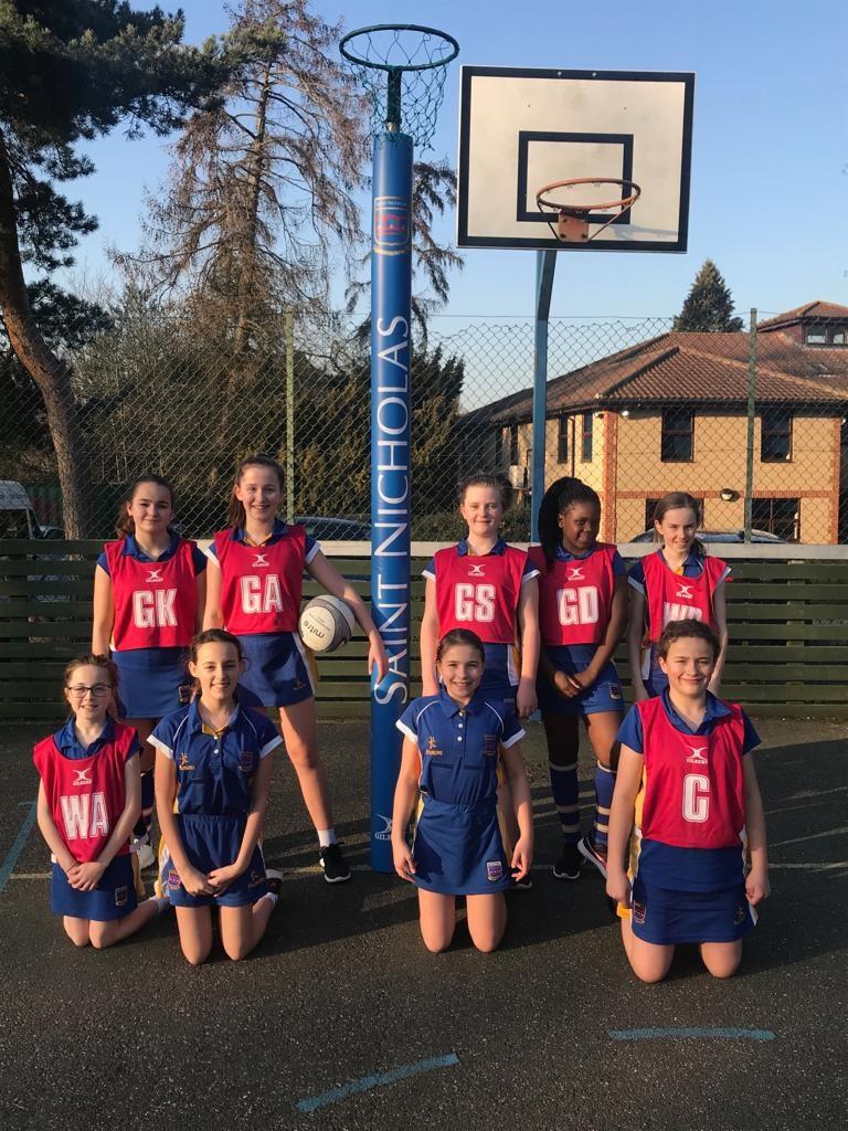 NETBALL Report by Ellie, Year 7 On Wednesday 27th February, Year 6 and 7 girls played a netball match against St Marks.