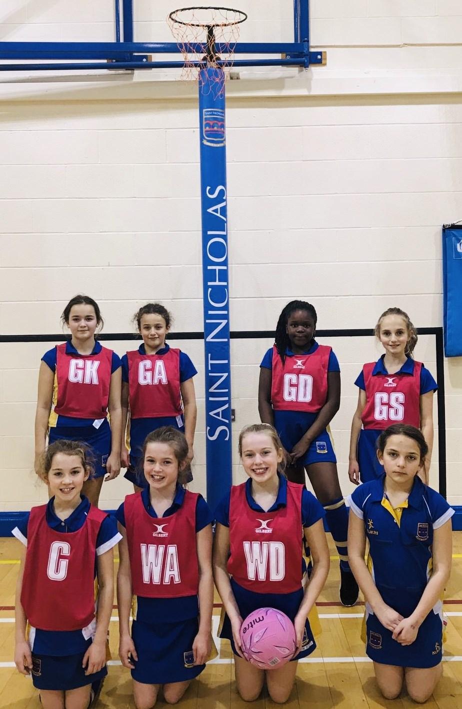 NETBALL Report by Tiffany, Year 6 On Wednesday, Oba, Xanthe, Katherine, Anabelle, Lucy, Tallulah and Rhian took part in a netball match against Gosfield School.