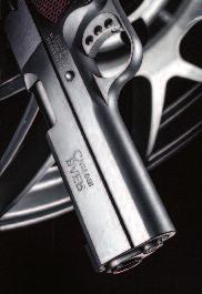2015 issue of Guns & Ammo magazine, the chrome finished version of Les