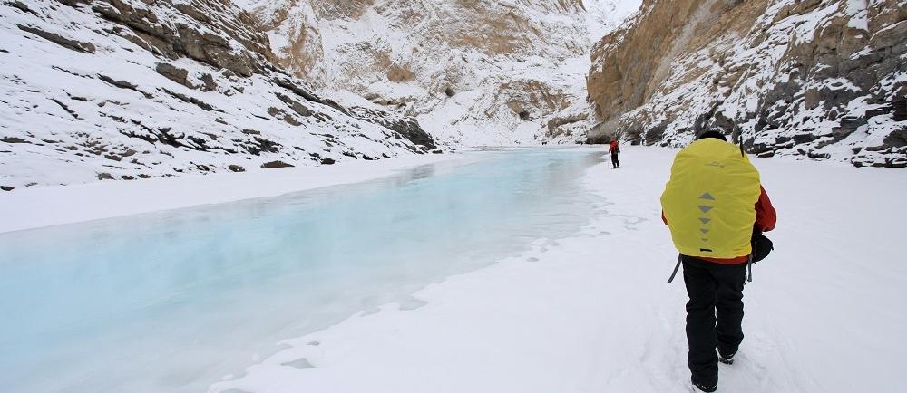 CHADAR TREK Leh, Jammu & Kashmir Trek Cost - INR 24,500 Overview + (5% GST) (Leh to Leh) The word Chadar means blanket and is used to refer to the trek along the frozen Zanskar River.