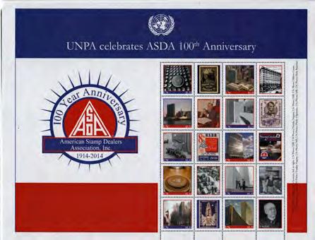 15 ASDA 100th Anniversary Personalized Sheet of 10 +