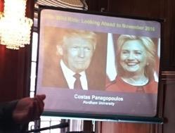 Costas Panagopoulos gave us an outstanding overview of the state of the American Presidential Elections. It was a well attended event with lively discussion.