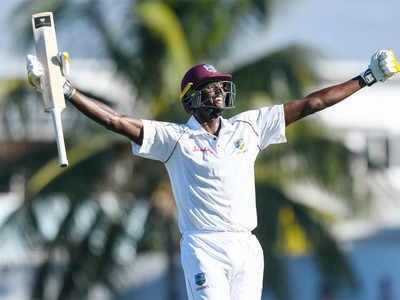 hundreds after turning 40 West Indies captain Holder 3rd player to hit Test double ton batting at no.