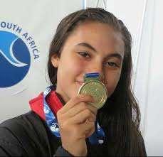 TWO OPEN WATER SWIMMING (OWS) GOLD MEDALS FOR JESSICA BEUKES IN MAURITIUS ECAS congratulates Jessica Beukes on winning 2 gold medals at the 1st CANA Zone IV World Junior Open Water Swimming