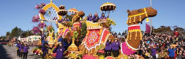 Rose Parade Float Participant Package - $10,000 1 Parade Participant (Rider, Walker or Floragraph Honoree) 1 Hotel Room 4 Parade Tickets 4 New Year s Eve Celebration