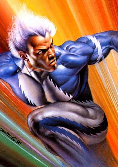 QUICKSILVER STR TOUGHNESS +4 POWERS DEX +4 18 FORTITUDE +4 CON +4 18 INT +1 12 REFLEX + WIS +0 10 CHA WILL +4 Displacement (Drawback: only while capable of taking free actions and moving) (3 pp)