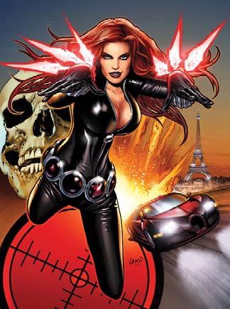 BLACK WIDOW STR +1 12 TOUGHNESS +6/+4* *Flat-Footed POWERS DEX +5 20 FORTITUDE +5 CON +4 18 INT REFLEX +8 WIS Device 5 ( Widow s Bite ; Easy to lose) (15 pp) Widow s Bite Stun 8 (Extra: Ranged; Power