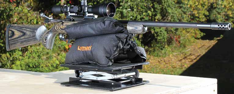 Lyman s Bag Jack is designed to make it easy to adjust the elevation of your rifle and bring it into line with your target, while also allowing you to
