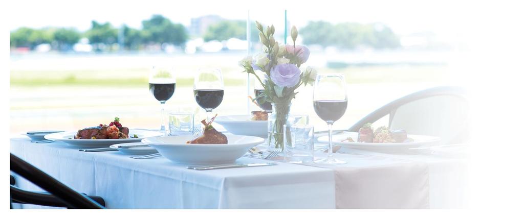 Saturday 3 November CHEVALS RESTAURANT $125 per guest $115 per Member With panoramic views of the Racecourse, full bar and tote facilities, Chevals Restaurant is the ideal venue to experience an