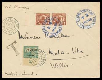 Prestige Philately - General Public Auction No 139 Page: 4 FRENCH COMMUNITY (continued) 691 C A- INDIA - Postal History Lot 691 WALLIS ET
