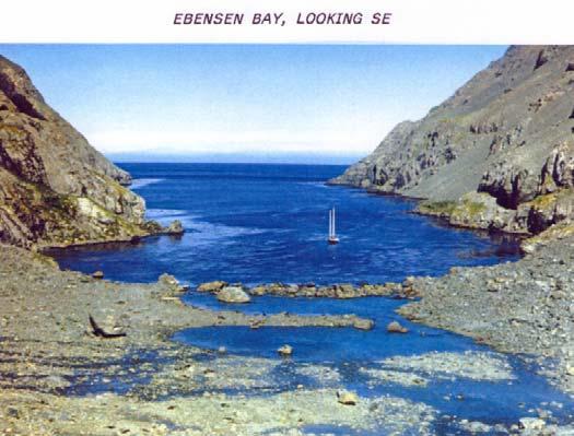 EBENSEN BAY 54 51'S 35 58'W Chart 3597 The entrance to this bay is close SW of Nattris Head (the S entrance to Drygalski Fjord) with a large snowfield at its head.