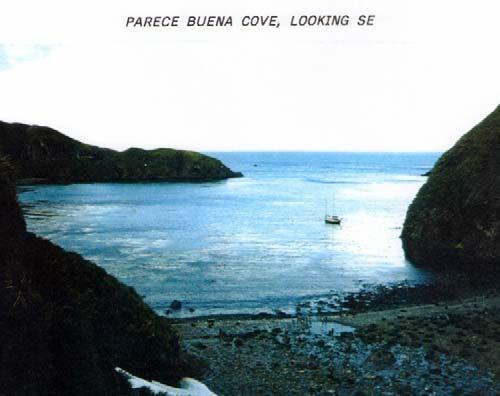 PARECE BUENA COVE 54 47'S 35 53'W Chart 3597, South Georgia Gerry Clark visited this cove and named it 'Parece Buena' (it appears good).