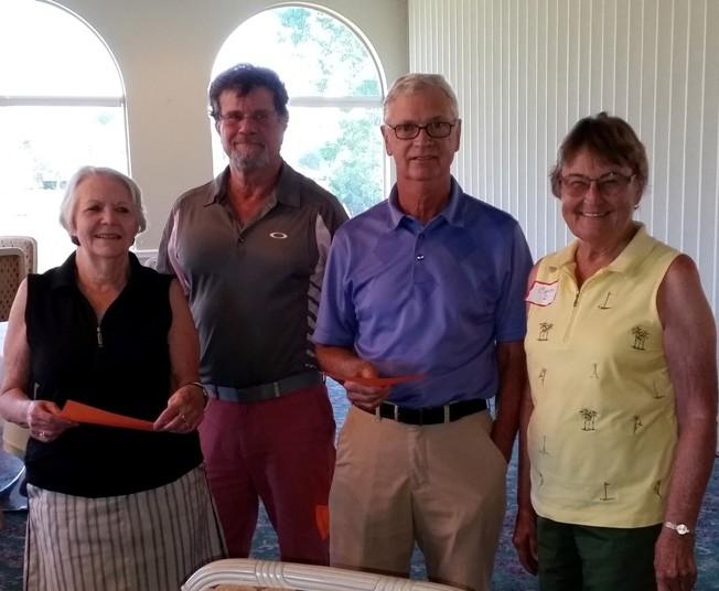 Lawrence and Brenda Tipton. We all enjoyed drinks and dinner served at the clubhouse after golf. ~Barbara Hopton, Event Host Ready to Tee Off!