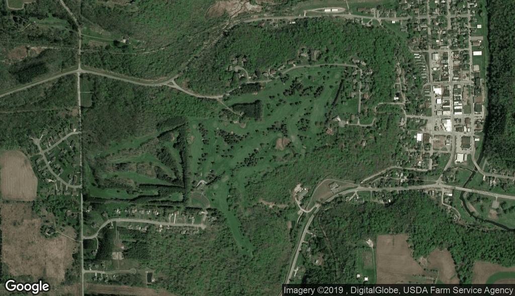 Aerial Map Spring Valley Golf Course SPRING VALLEY GOLF COURSE S345