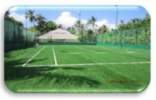 the tennis court and provided the complete turnkey