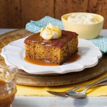 Sticky Date Pudding for Xmas 1¼ cups pitted dates, chopped 1 tsp baking soda 1¼ cups boiling water 60g butter, cubed, softened ¾ cup Chelsea Soft Brown Sugar or Chelsea Dark Cane Sugar 2 eggs 1 cup