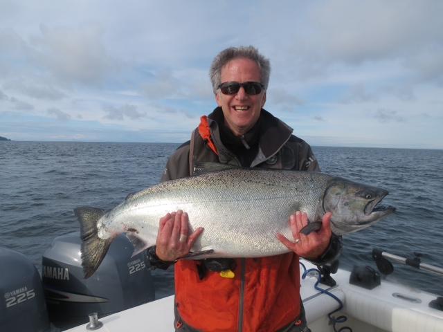 At The Clubhouse alone, a total of 14 Tyees hit the board for the trip period of July 30 to August 2, mostly caught along the north side of Graham Island, tight to the shore