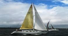 Due to weather, (fog and very light winds), we were unable to have two different races (one for CC#1/Bay#2 & one for Maxine #1) and instead sailed only one combined race.